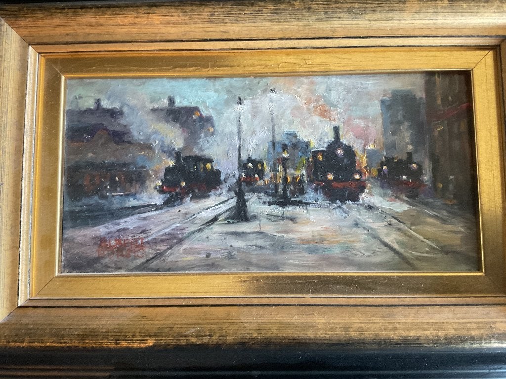 Albert Borsig Berlijn  Spoorwegstation, Antiek en Kunst, Ophalen of Verzenden