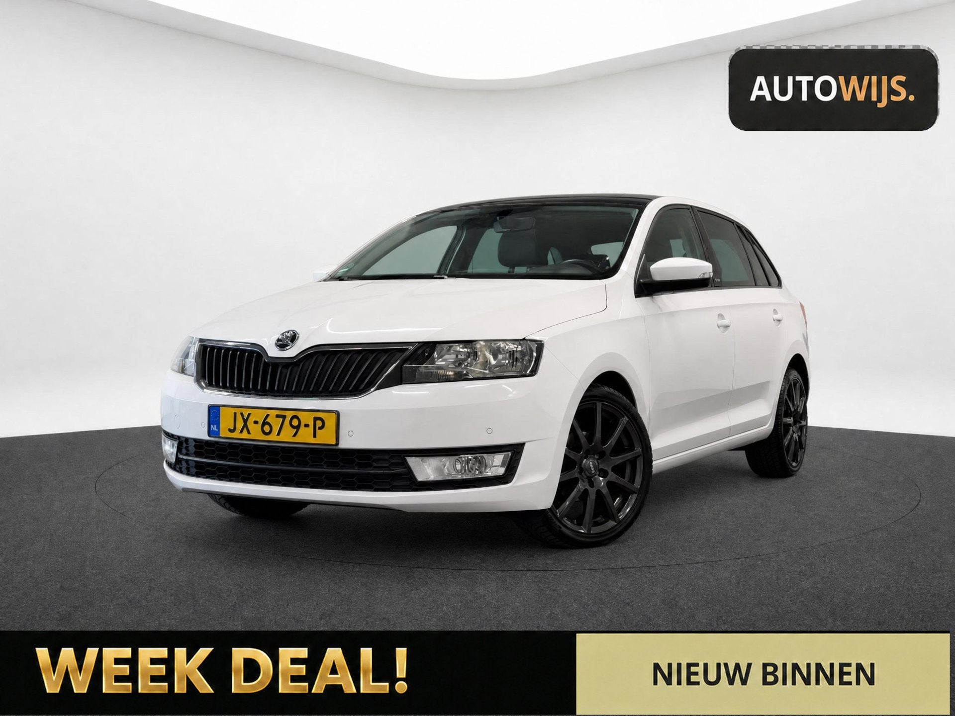 Skoda Rapid Spaceback 1.2 TSI Greentech JOY|AUT|PANO|PDC|NAV, Auto's, Stof, Gebruikt, 4 cilinders, Origineel Nederlands