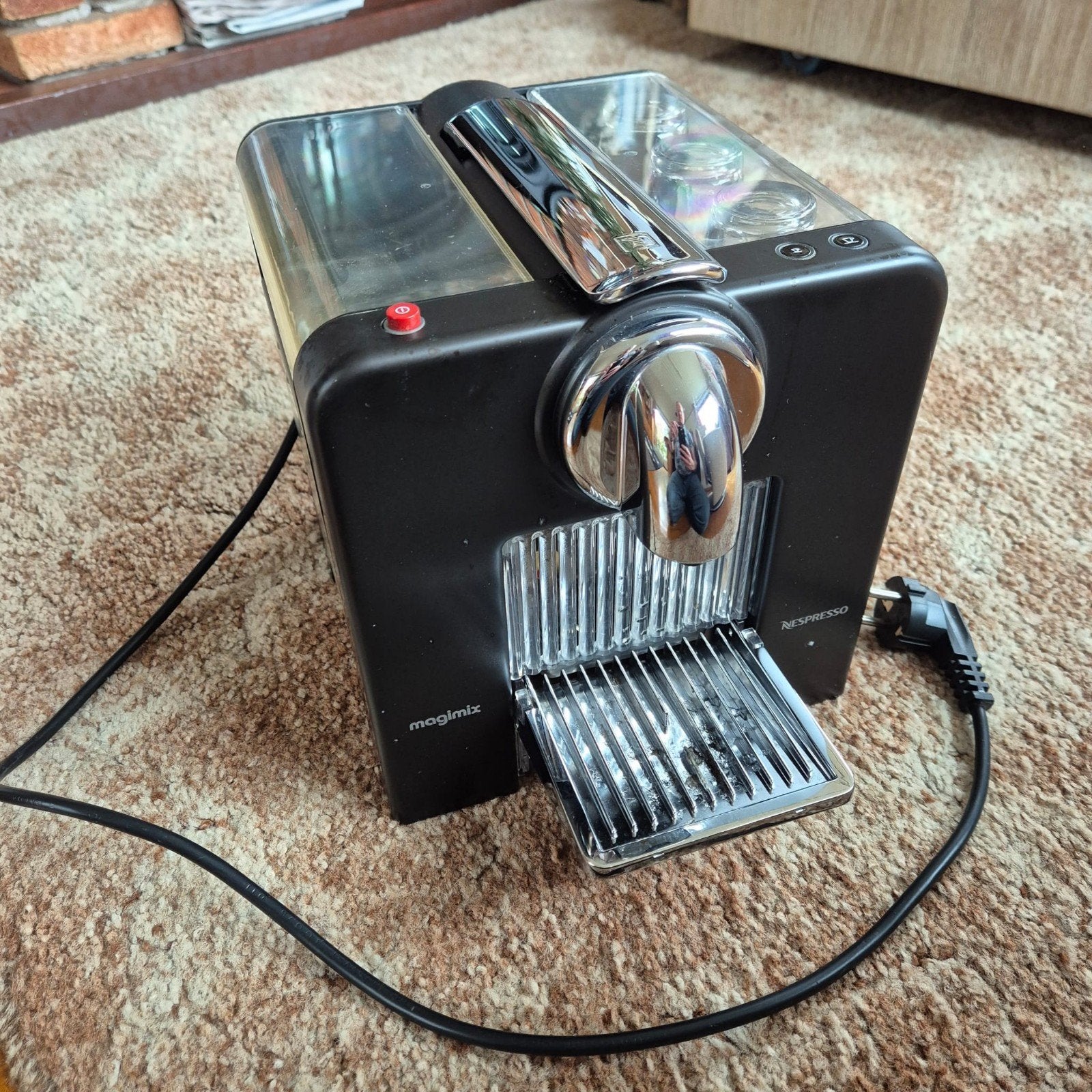 Magimix Le Cube (Nespresso cups) incl. 3 kopjes, Ophalen, Koffiepads en cups, Gebruikt, Espresso apparaat