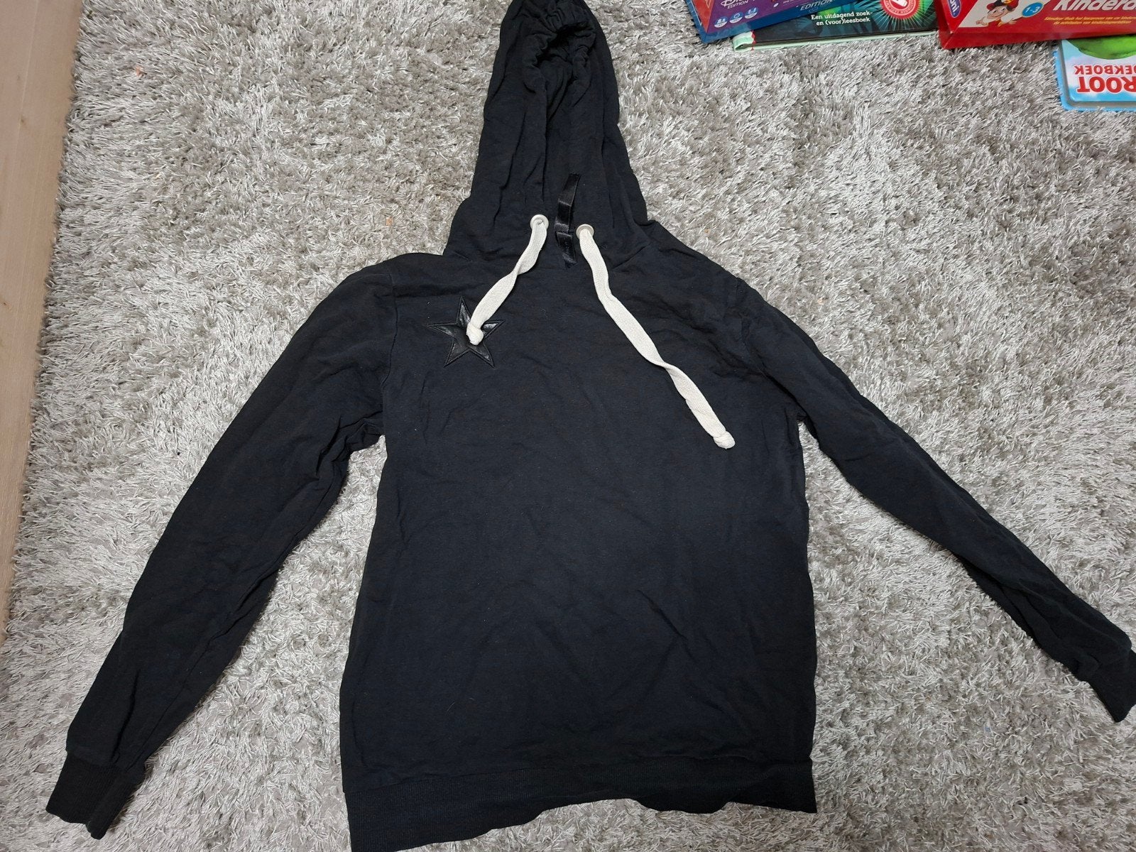 Zwarte hoodie van Je m'appelle, maat m, Kleding | Dames, Maat 38/40 (M), Verzenden, Zwart, Zo goed als nieuw