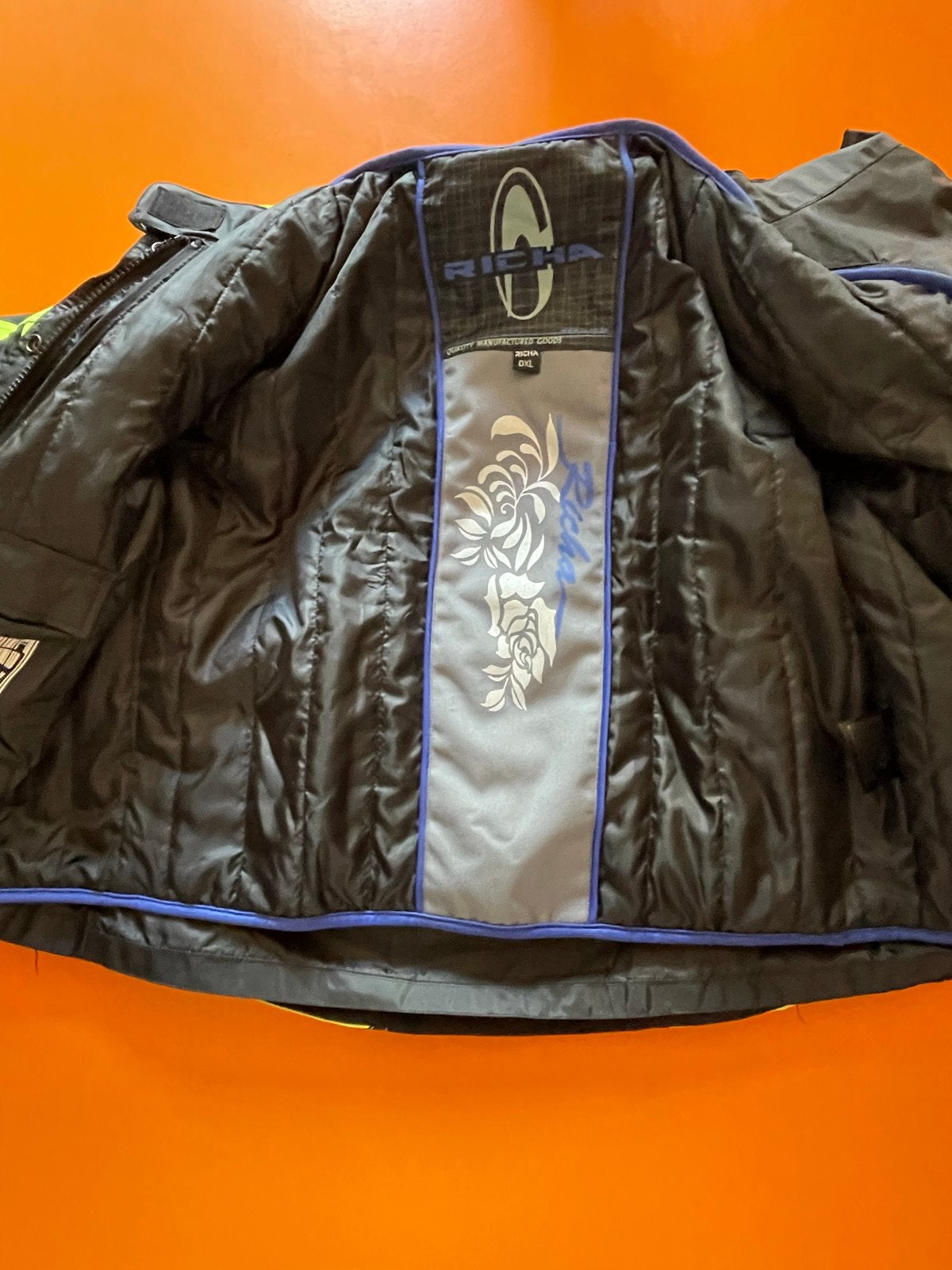 Richa Motorjas Textiel Zwart/Neon Geel, Motoren, Kleding | Motorkleding, Ophalen of Verzenden, Tweedehands, Dames, Jas | textiel