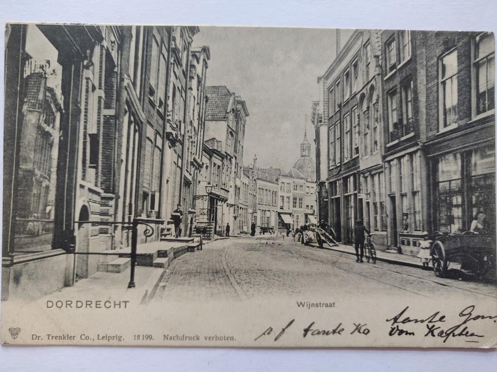 X1198 Dordt 1906 naar Geertruidenberg, Ophalen of Verzenden, Voor 1920, Noord-Holland