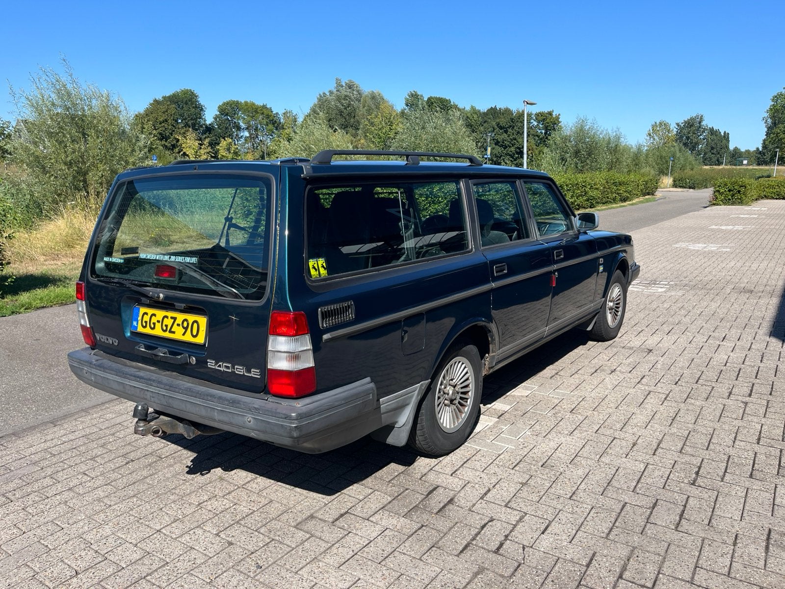 Volvo 240 2.3 GLE U9 1993 Groen, 4 cilinders, Origineel Nederlands, Grijs, Particulier