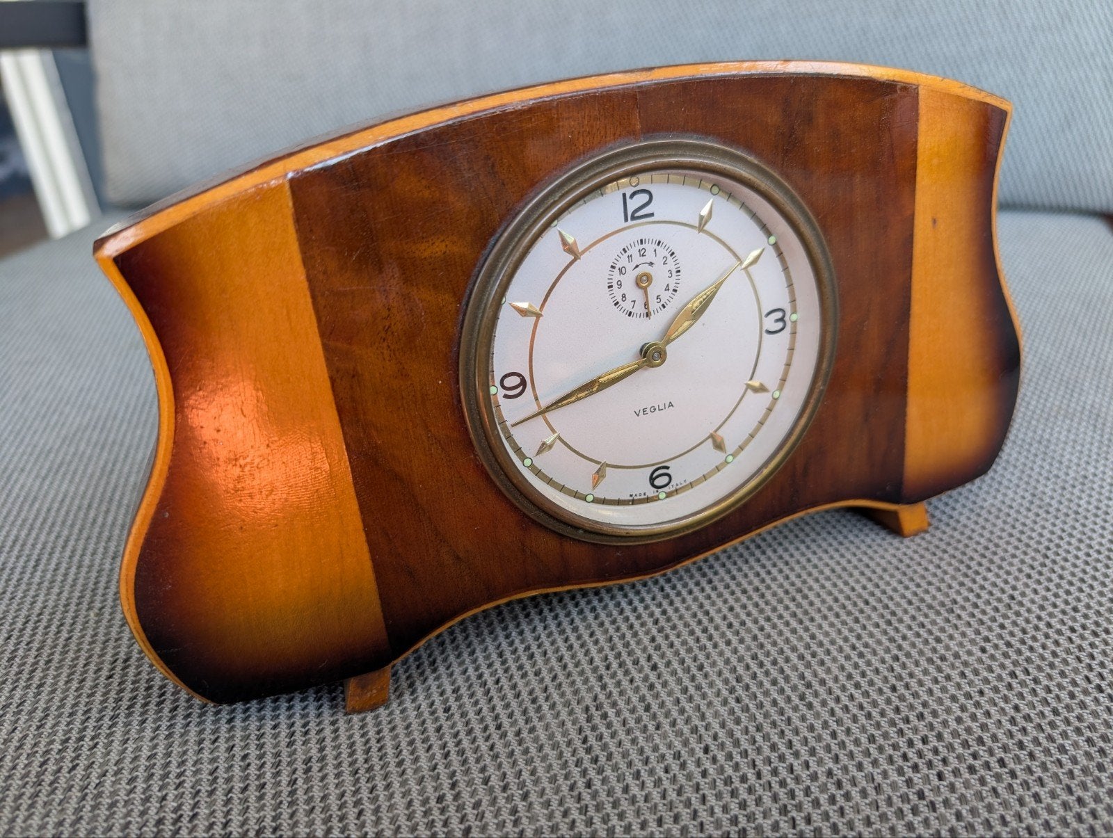 Vintage Veglia Wekker Klok Jaren '50 - Made in Italy, Ophalen of Verzenden