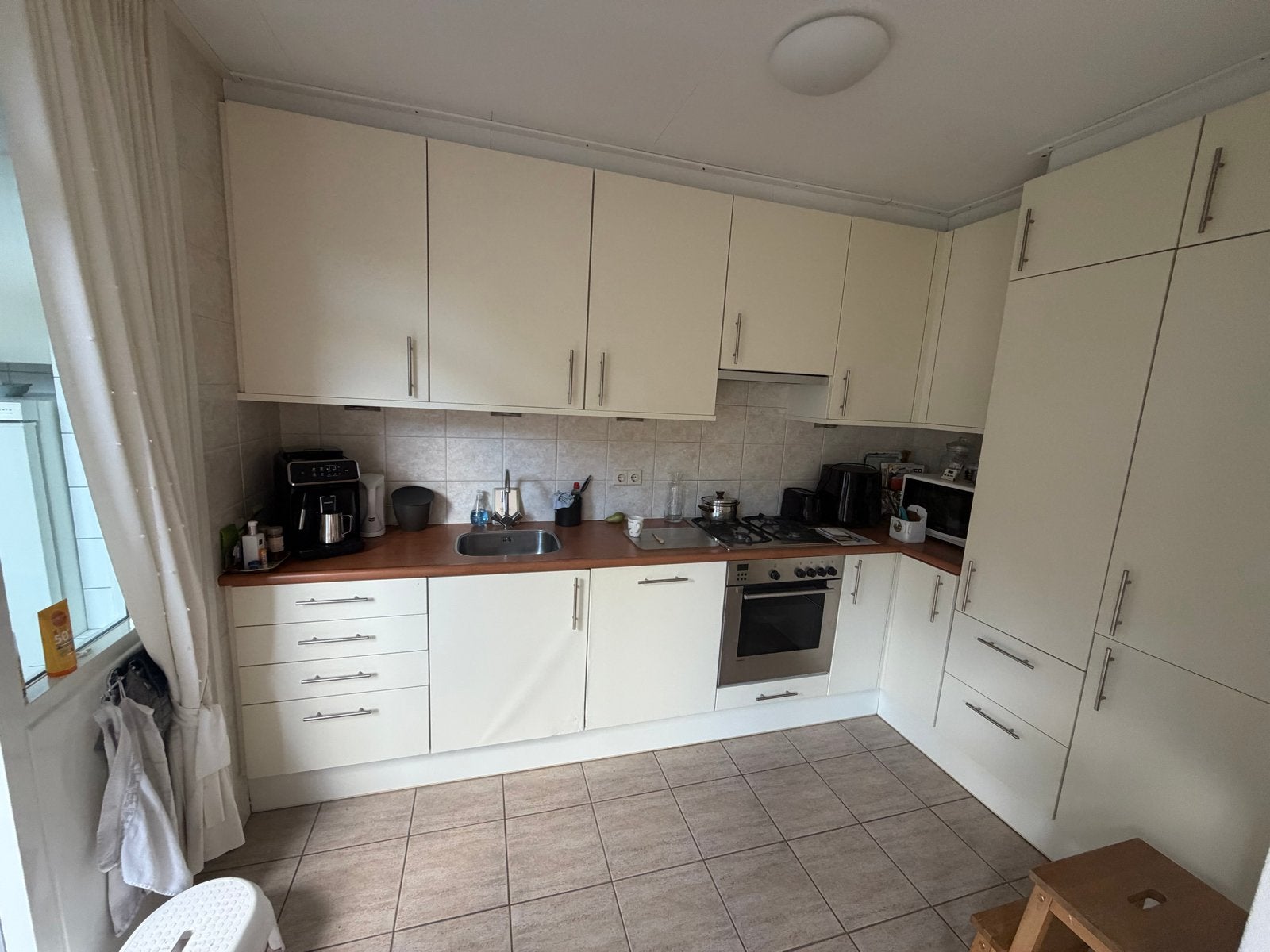 Complete keuken inclusief inbouwapparatuur, Ophalen, Gebruikt, Hoekkeuken, Kunststof