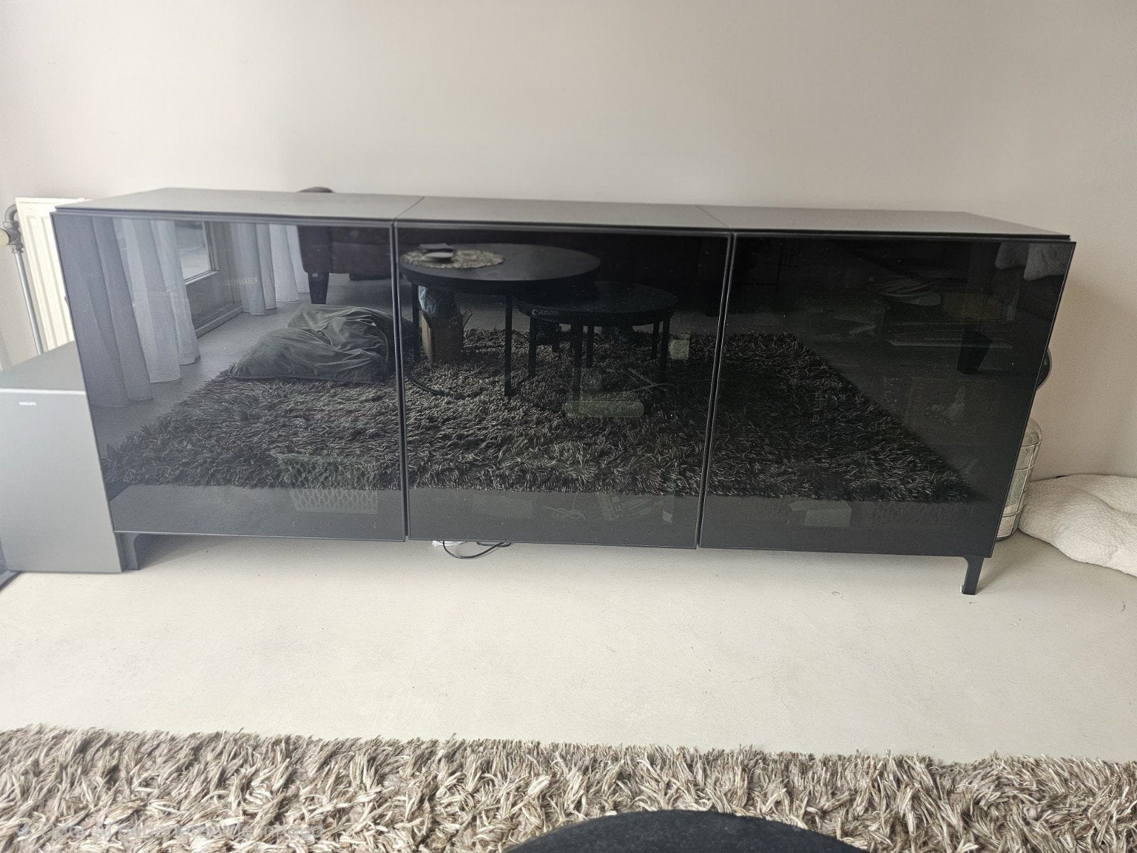 Modern zwart dressoir, Ophalen, Zo goed als nieuw