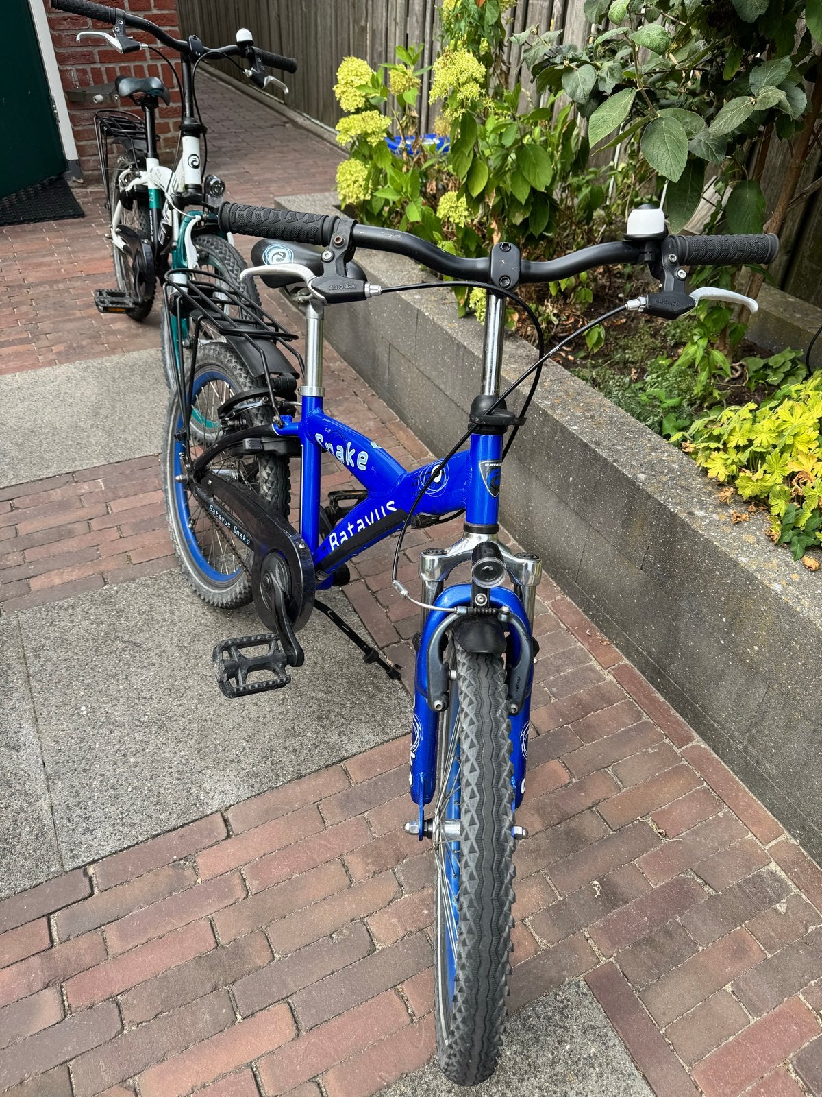 Batavus Snake kinderfiets 20 inch - Blauw, Ophalen, Gebruikt, Terugtraprem, 16 tot 20 inch