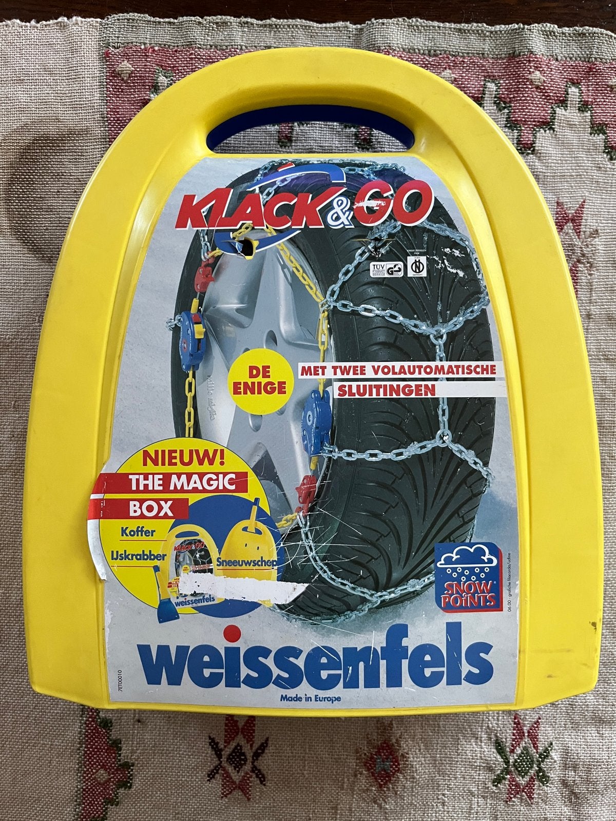 Weissenfels Klack & Go M40 6B sneeuwkettingen met handleidin, Auto diversen, Sneeuwkettingen, Ophalen, Nieuw