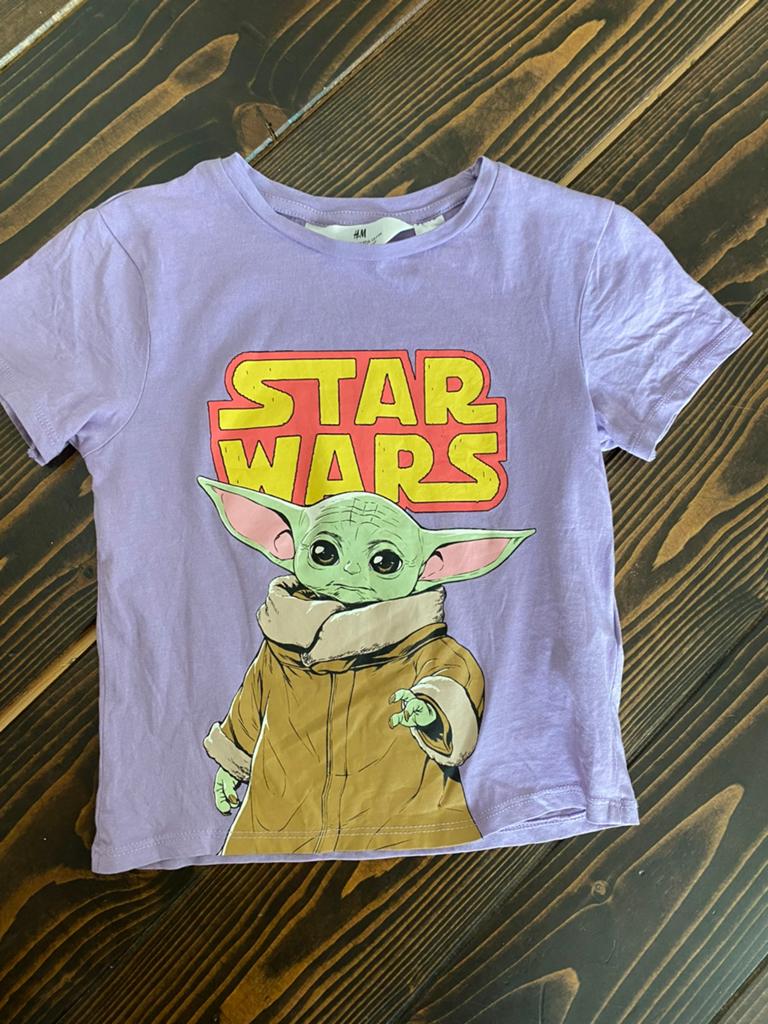 H&M star wars baby yoda tshirt maat 110/116, Ophalen of Verzenden, Nieuw, Meisje, Shirt of Longsleeve