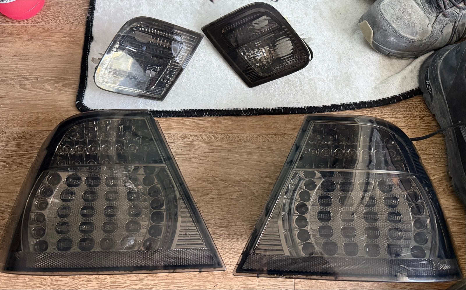 Donkere LED achterlichten voor BMW E46 2001 coupe (rookglas), Ophalen of Verzenden, Gebruikt, BMW
