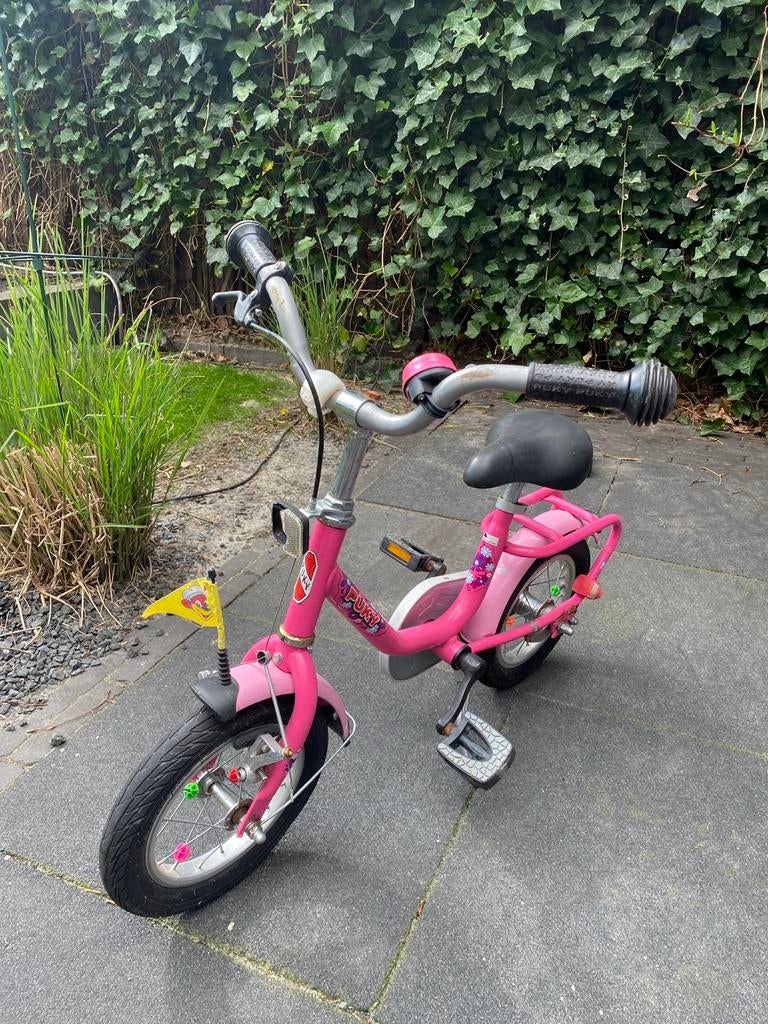 Roze Puky kinderfietsje, Ophalen, Gebruikt, Minder dan 16 inch