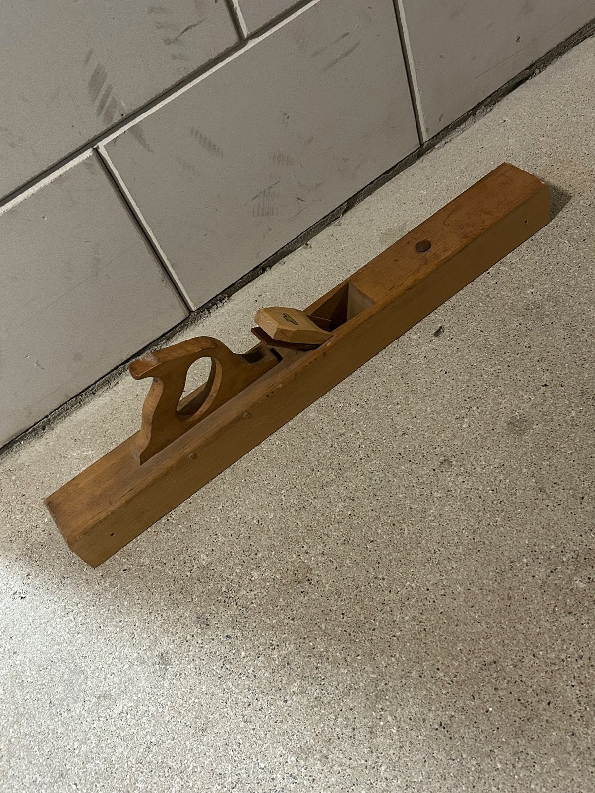 Vintage Nooitgedagt houten schaaf - Made in Holland, Antiek en Kunst, Ophalen