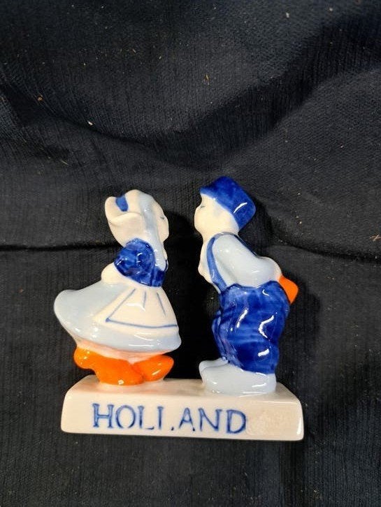 Hollandse jongen en meisje beeldje Boertje & Boerinnetje, Overige stijlen, Nieuw, Ophalen of Verzenden, Wit