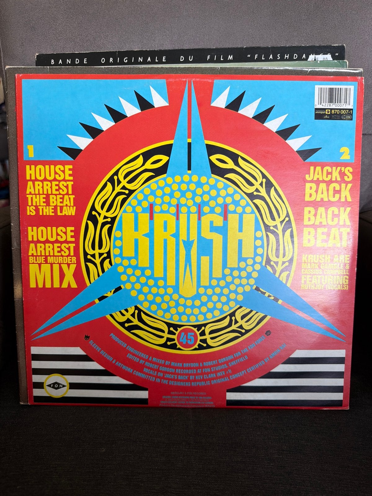KG.  Krush - House Arrest / Jack's Back 12 inch Vinyl, Gebruikt, Ophalen of Verzenden, Elektronisch, EP