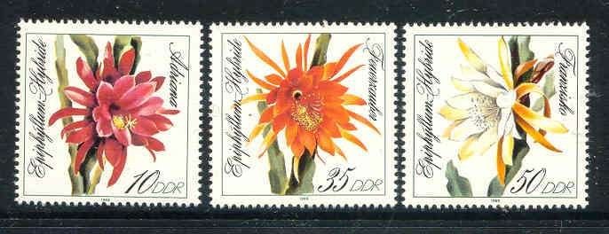 ddr 1989 pf mi 3276 - 3278 bloemen, Ophalen of Verzenden, Postfris, Dier of Natuur