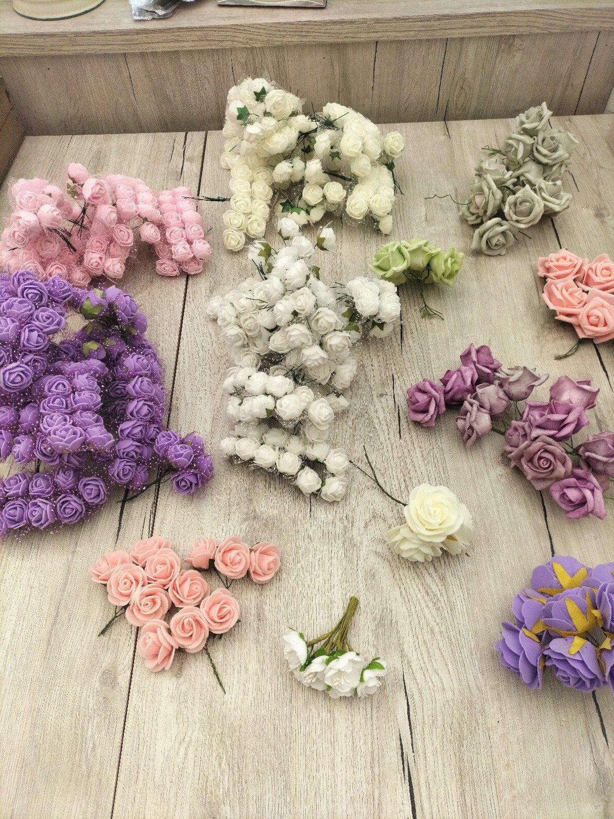 Foam knutsel roosjes, Ophalen