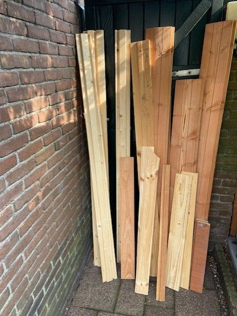 gratis hout af te halen, Doe-het-zelf en Verbouw, Platen en Panelen, Ophalen, Gebruikt, Hout