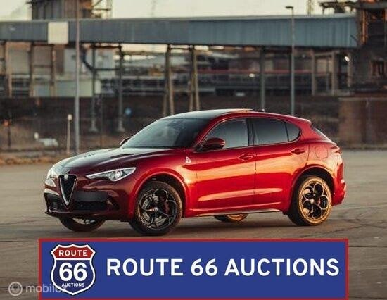 Alfa Romeo Stelvio Quadrifoglio | Route 66 Auctions, Auto's, Gebruikt, Overige carrosserieën, Zwart, Bedrijf