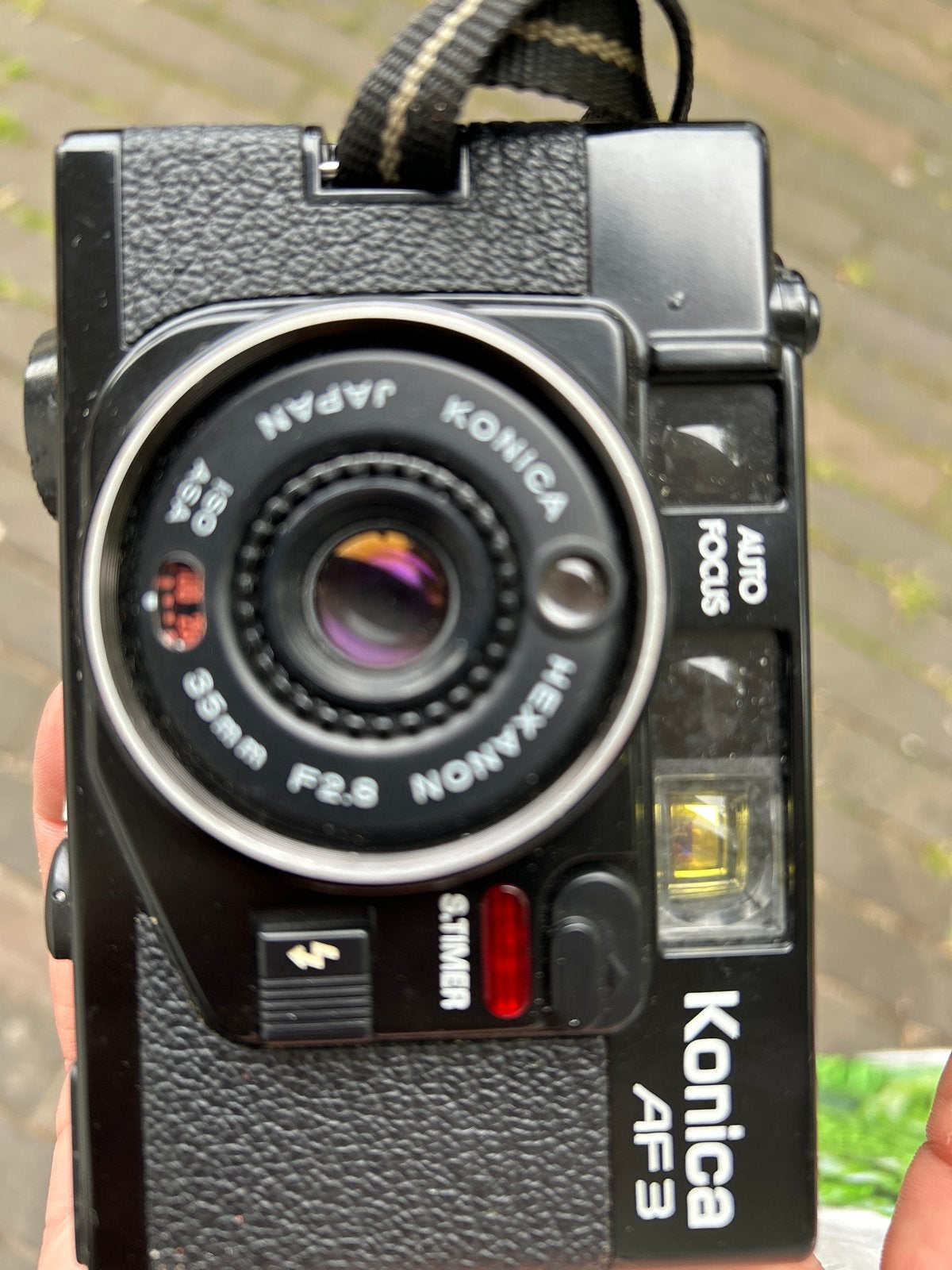 Konica AF3 Compact Camera - Hexanon 35mm F2.8, Audio, Tv en Foto, Fotocamera's Analoog, Ophalen of Verzenden, Gebruikt, Compact