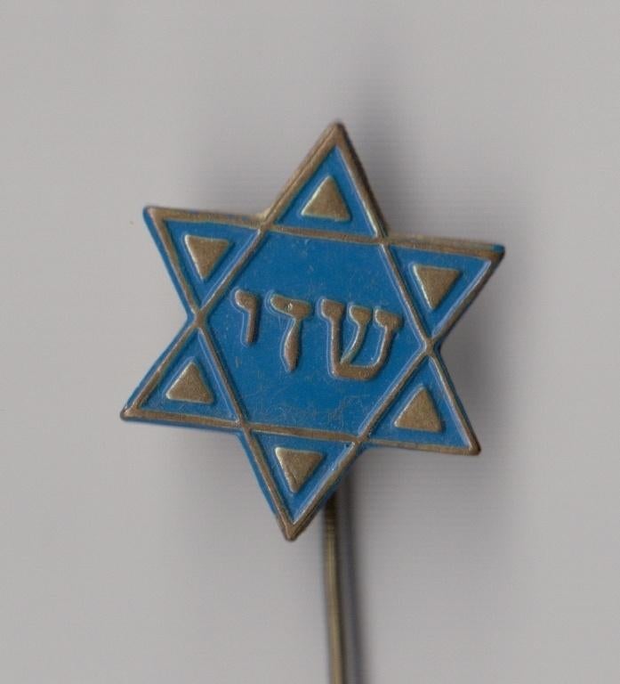 Israël Jodendom Davidster speldje, Verzamelen, Speldjes, Pins en Buttons, Gebruikt, Speldje of Pin, Overige onderwerpen, Ophalen of Verzenden