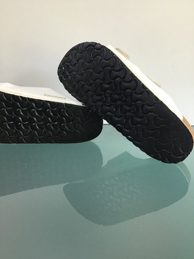 Birkenstock Arizona 41 | slippers | Gratis verzenden € 59,95, Slippers, Verzenden, Wit, Zo goed als nieuw