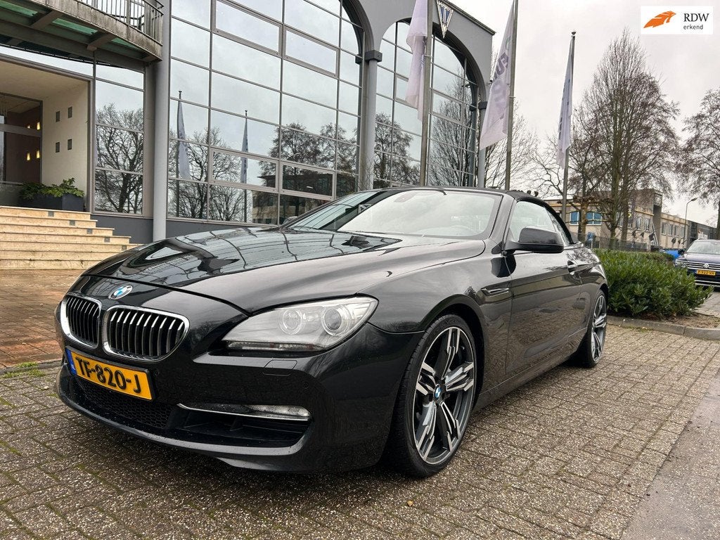 BMW 6-serie Cabrio 640i High Executive aut, Auto's, BMW, Bedrijf, Te koop, 6-Serie, ABS, Achteruitrijcamera, Airbags, Airconditioning