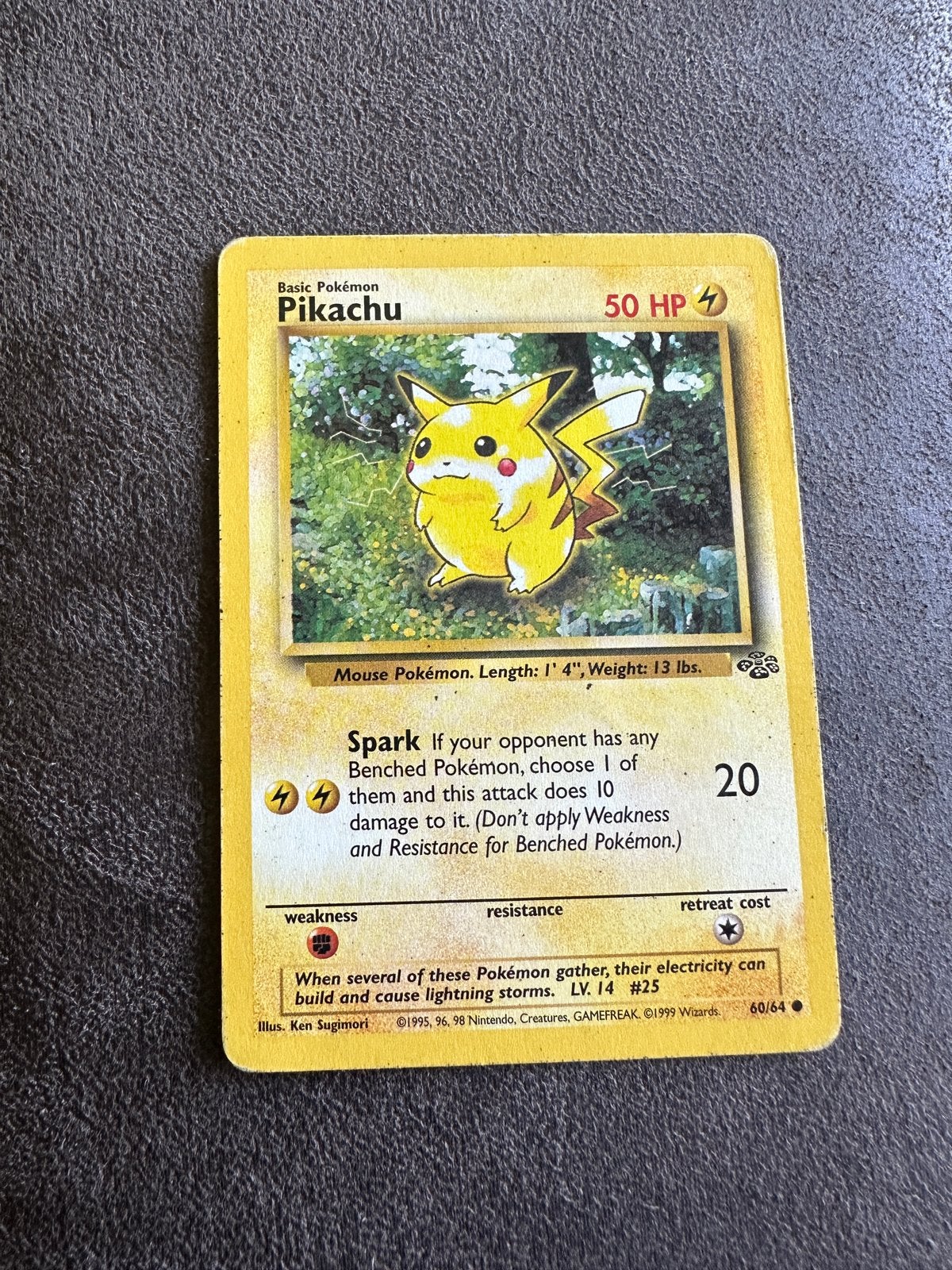 Pokémon Pikachu WOTC Black Star Promo #25 Kaart, Ophalen of Verzenden, Gebruikt, Losse kaart