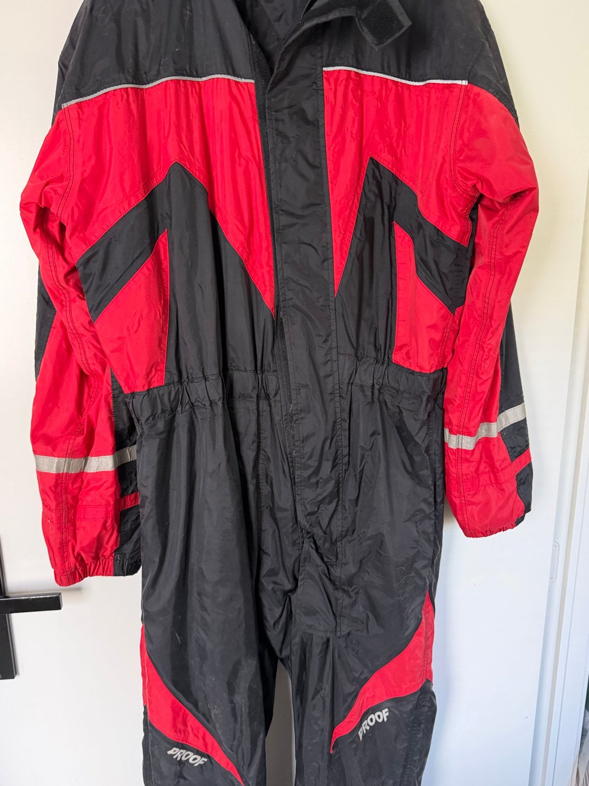 PROOF Motorpak XL - Rood/Zwart Regenpak, Motoren, Ophalen of Verzenden, Tweedehands, Heren, Overall