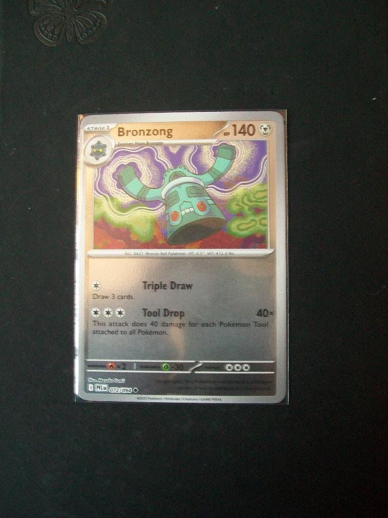 9636. Nieuwe Pokemon Kaart Holofoil BRONZONG HP140 (072/094), Verzenden, Nieuw, Losse kaart, Foil