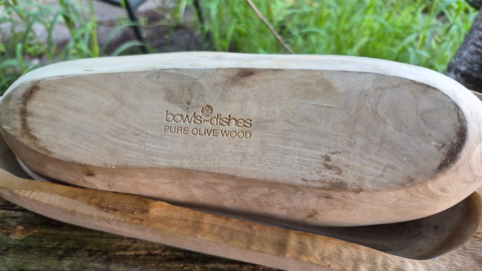 Olijfhouten schalen van Bowls and Dishes, Ophalen, Schaal, Zo goed als nieuw, Handgemaakt