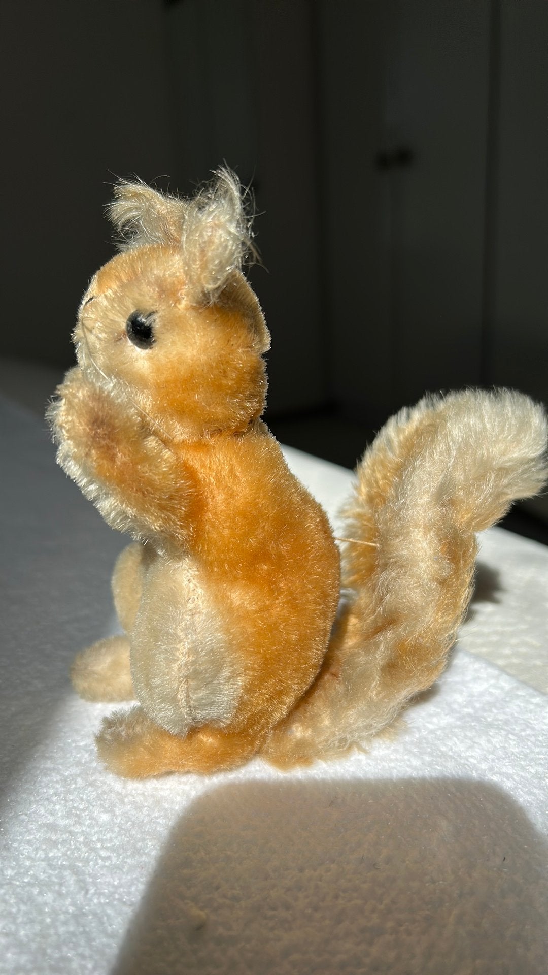 Steiff vintage eekhoorntje Possy, Verzamelen, Beren en Cherished Teddies, Ophalen of Verzenden, Gebruikt, Stoffen beer, Steiff