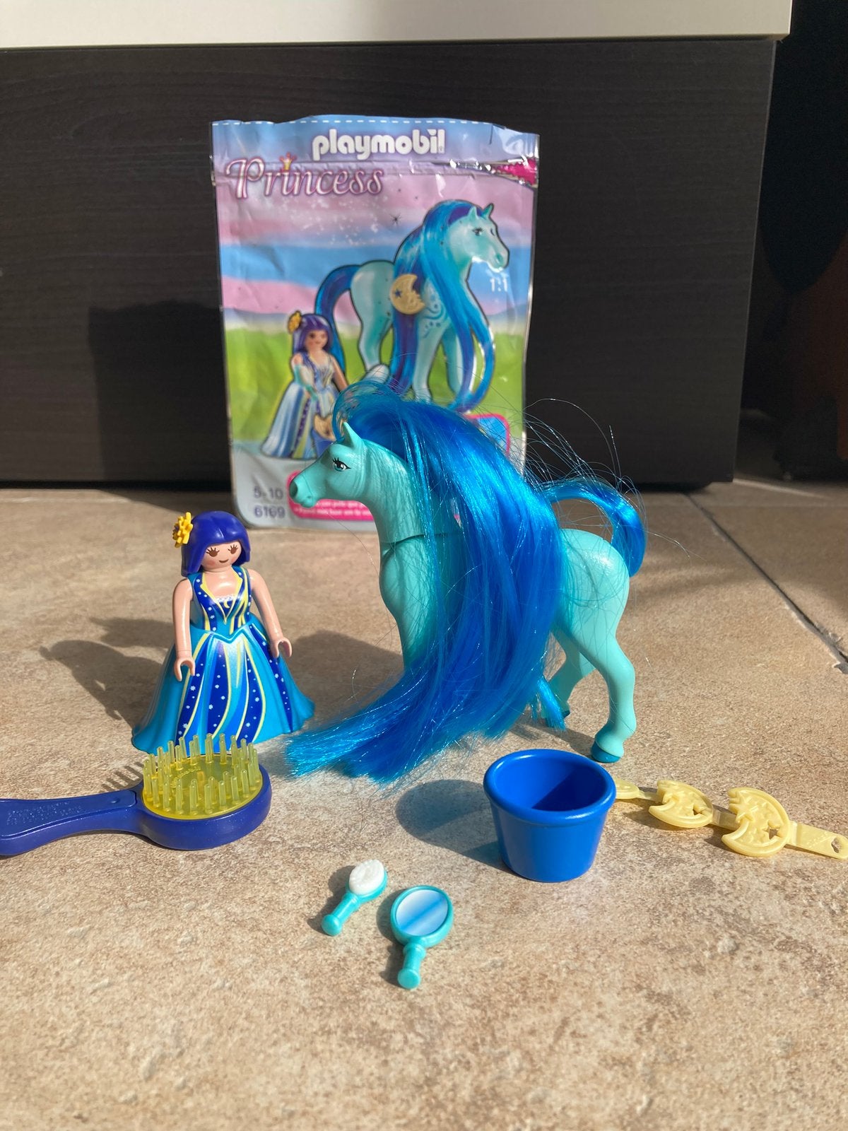 Playmobil Prinses Luna met paard om te verzorgen 6169, Complete set, Ophalen of Verzenden, Zo goed als nieuw, Princess