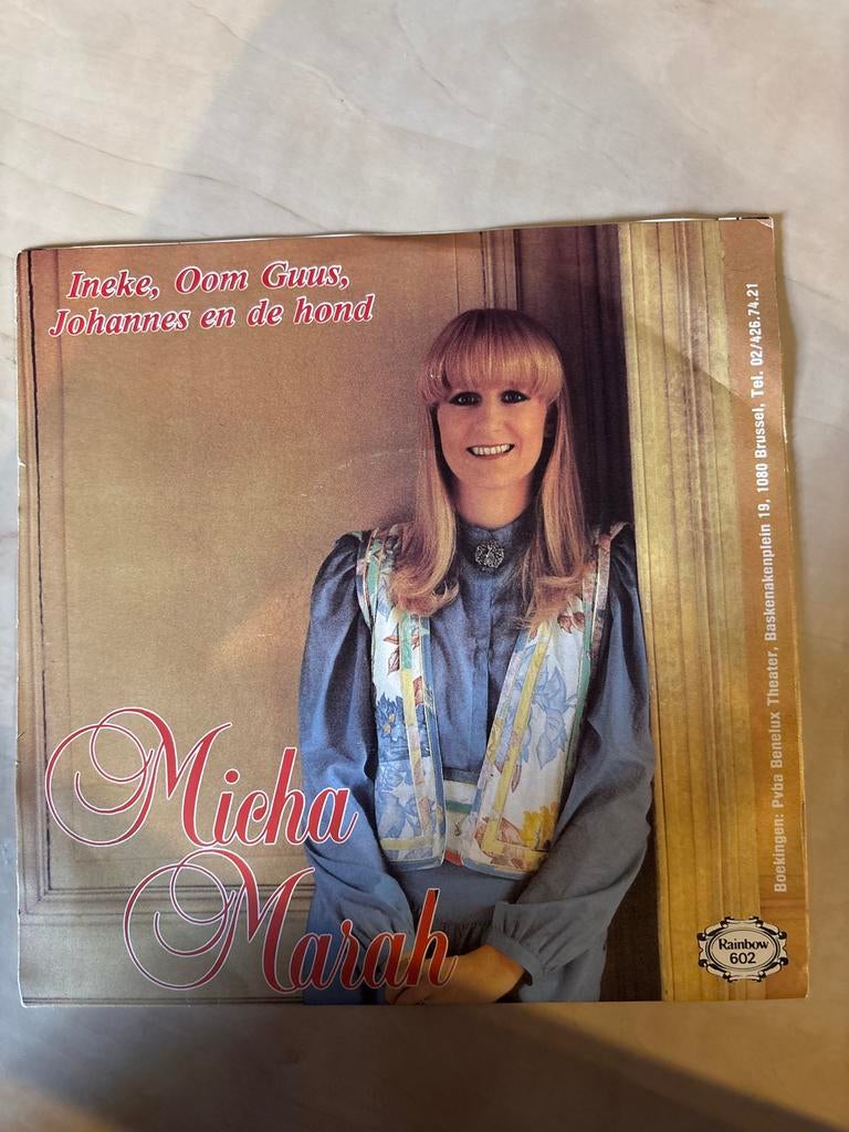 Micha Marah - Ineke, Oom Guus, Johannes en de hond (Single), Gebruikt, Originele persing, 7 inch, Single