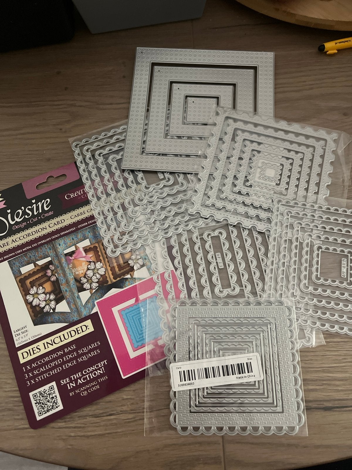 Diverse snijmallen voor kaarten en scrapbooking, Zilver, Overige thema's, Nieuw, Metaal