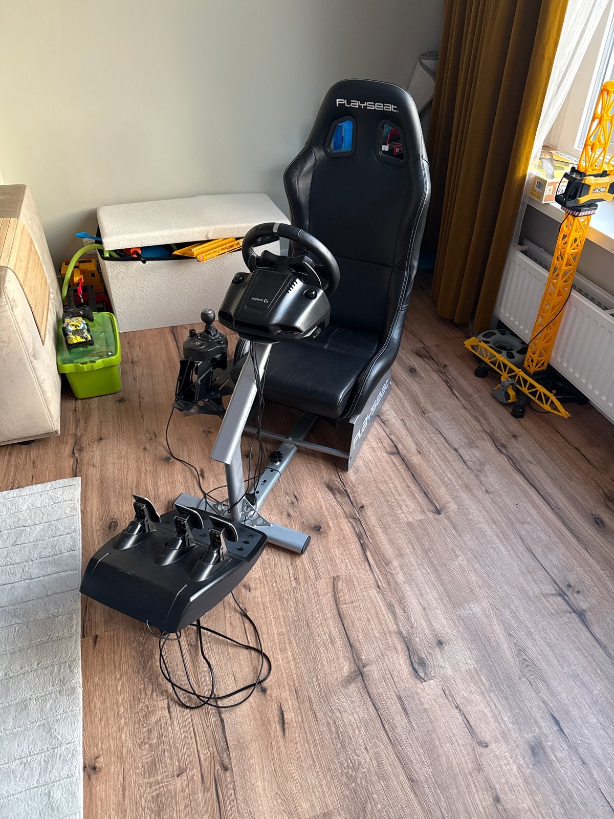 Playseat Evolution met Logitech G920 racestuur en shifter, Ophalen, Overige merken, Zo goed als nieuw