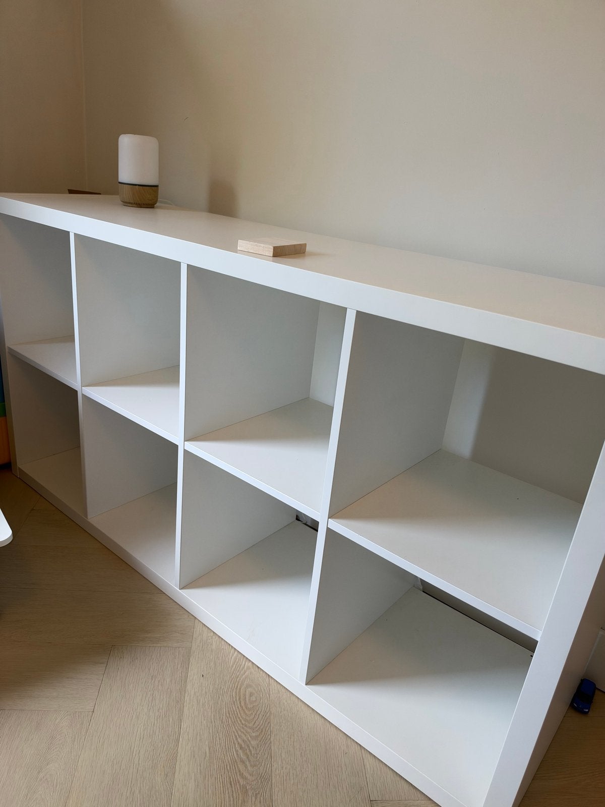 IKEA KALLAX kast met 8 open vakken, Ophalen, Met plank(en), 100 tot 150 cm, Zo goed als nieuw