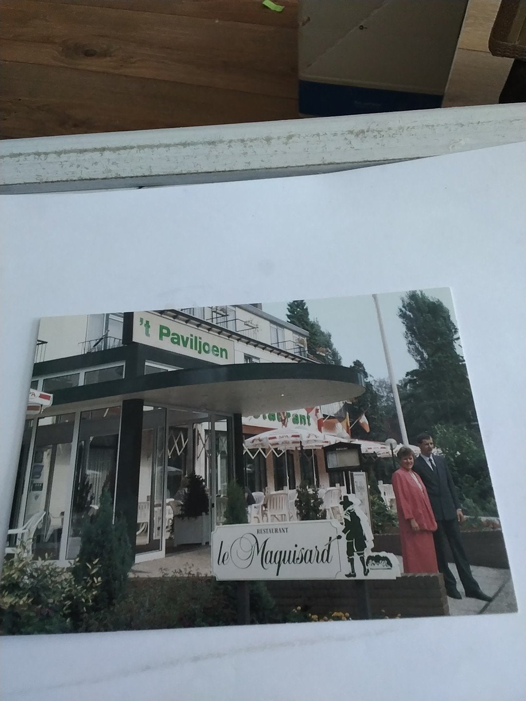 kaart Hotel 't Paviljoen Restaurant Le Maquisard Rhene, Ophalen of Verzenden