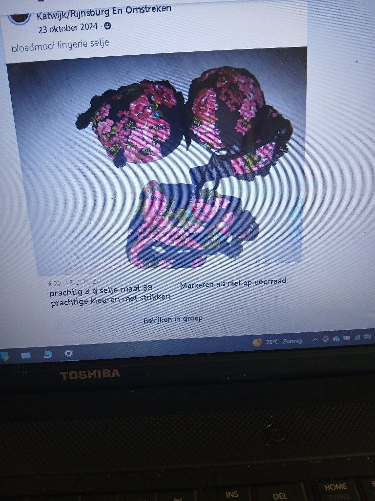 3d bloed mooi setje rood zwarte strikken maat s of maat m, Ophalen of Verzenden, Rood, Setje