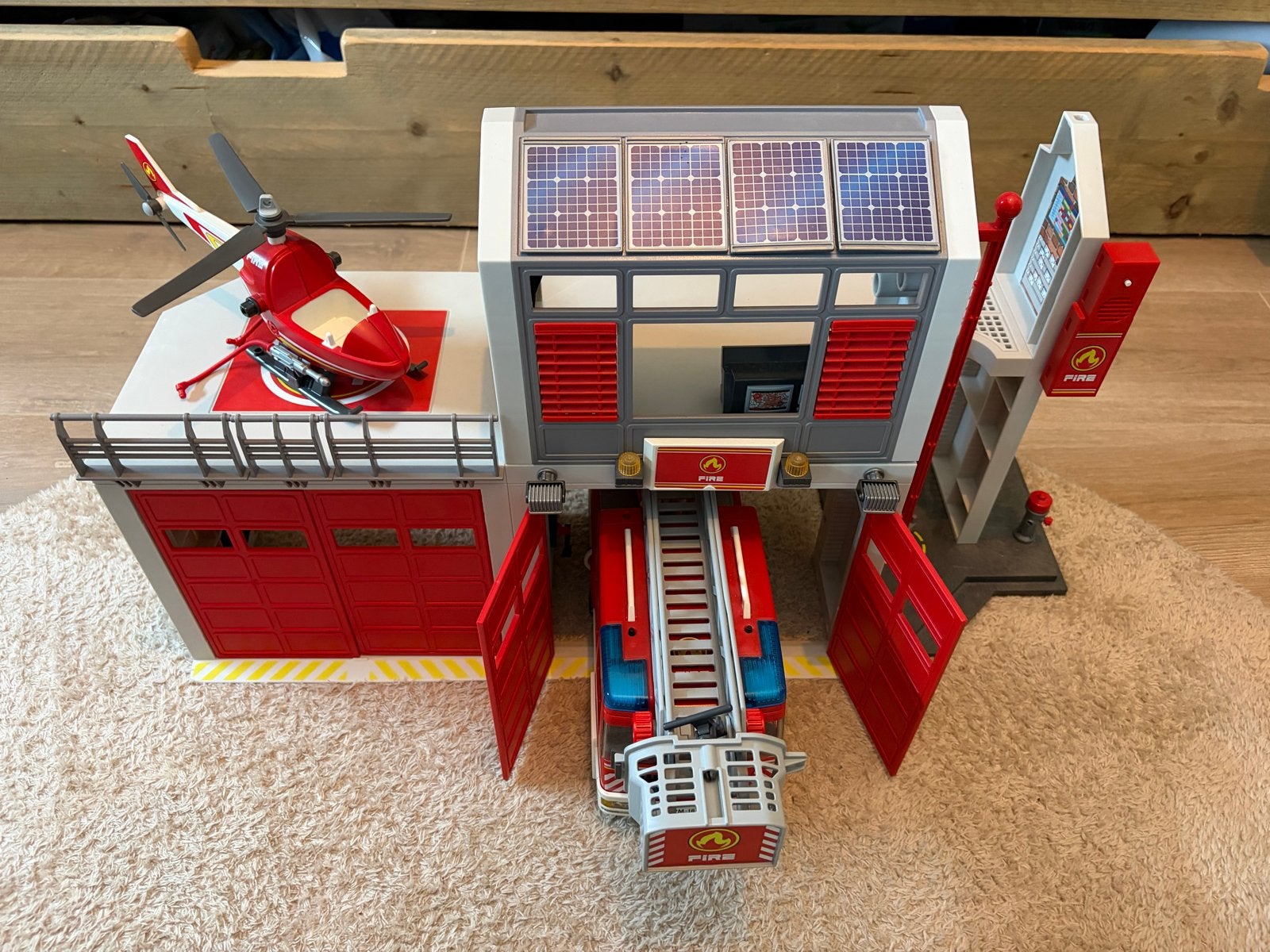 Playmobil Brandweerkazerne, Politiebureau & Voertuigen Set, Gebruikt, Gebouw, Complete set, Ophalen of Verzenden