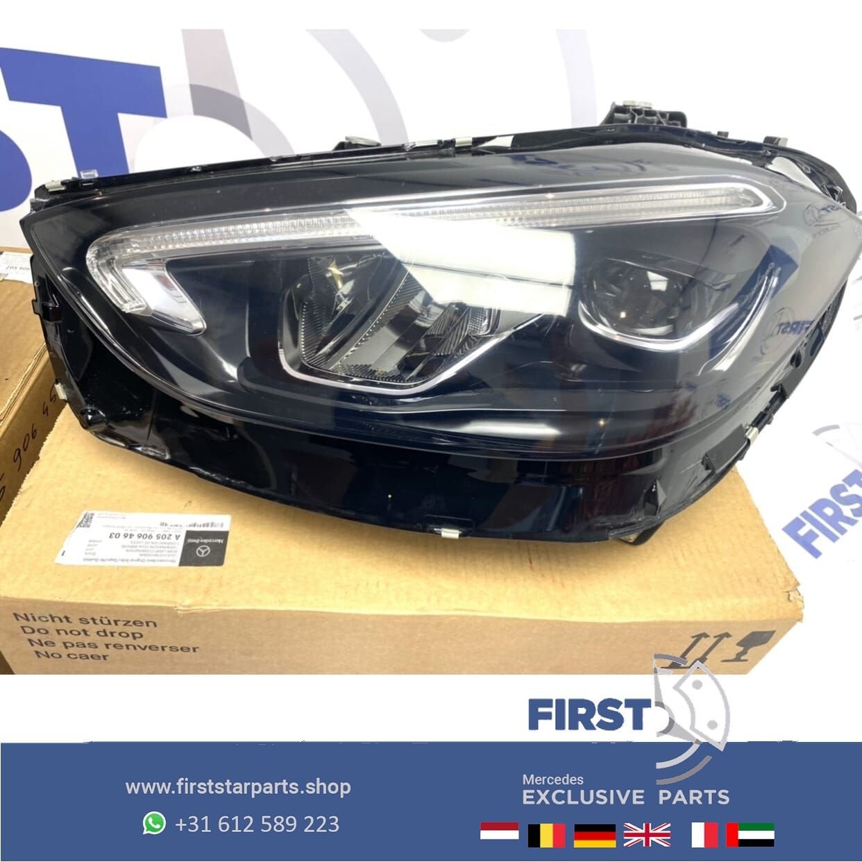 W206 C206 A206 S206 C klasse LED KOPLAMP LINKS COMPLEET MET