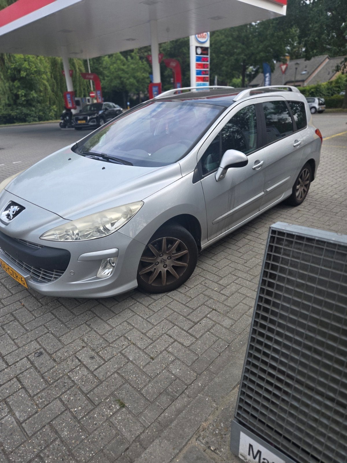 Peugeot 308 1.6 VTI 16V SW 7P 2008 Grijs, Auto's, Voorwielaandrijving, 4 cilinders, 7 stoelen, 1415 kg