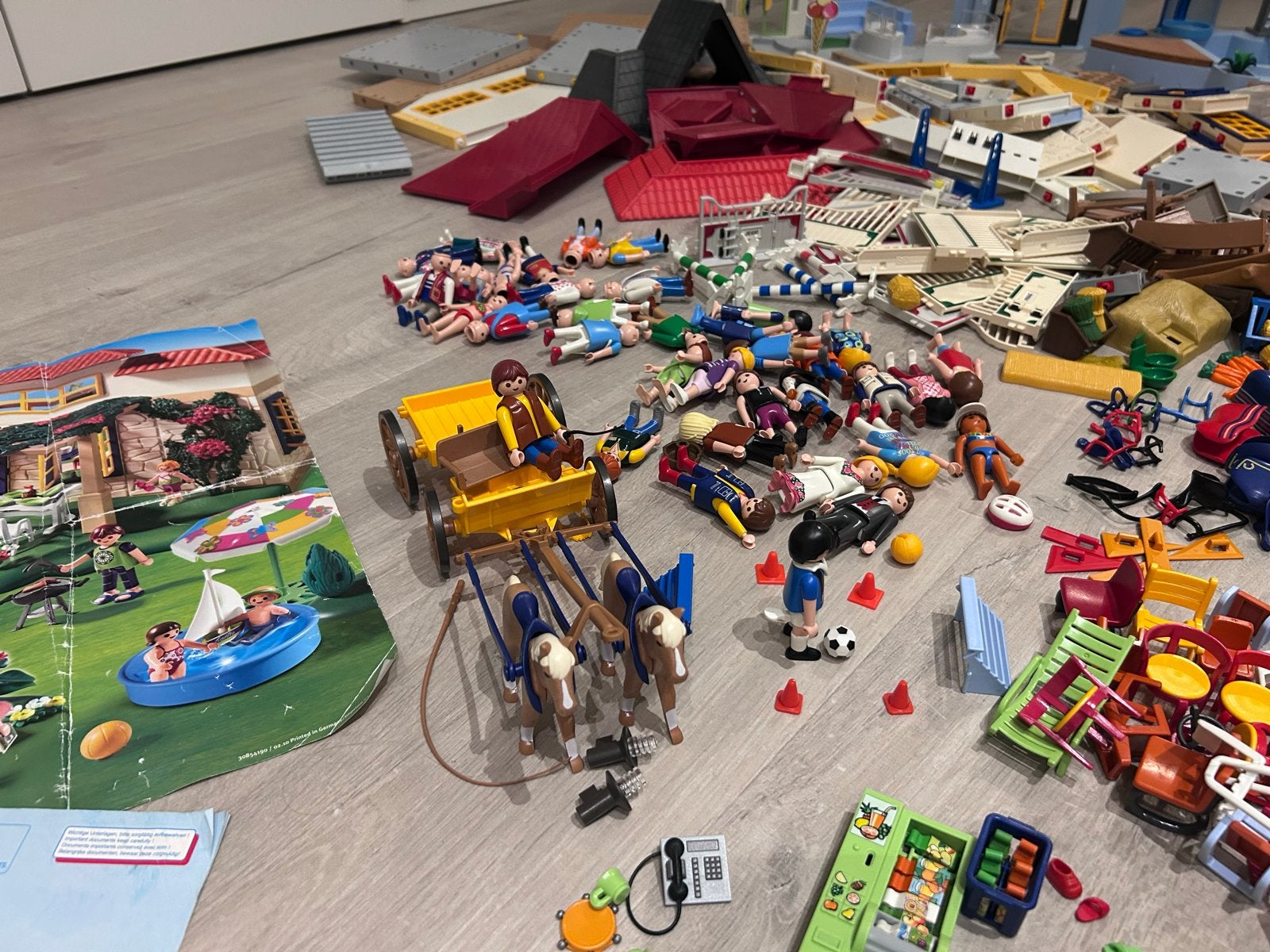Enorme Playmobil Collectie: School, Manege, Dierenkliniek &, Kinderen en Baby's, Speelgoed | Playmobil, Ophalen, Gebruikt, Complete set