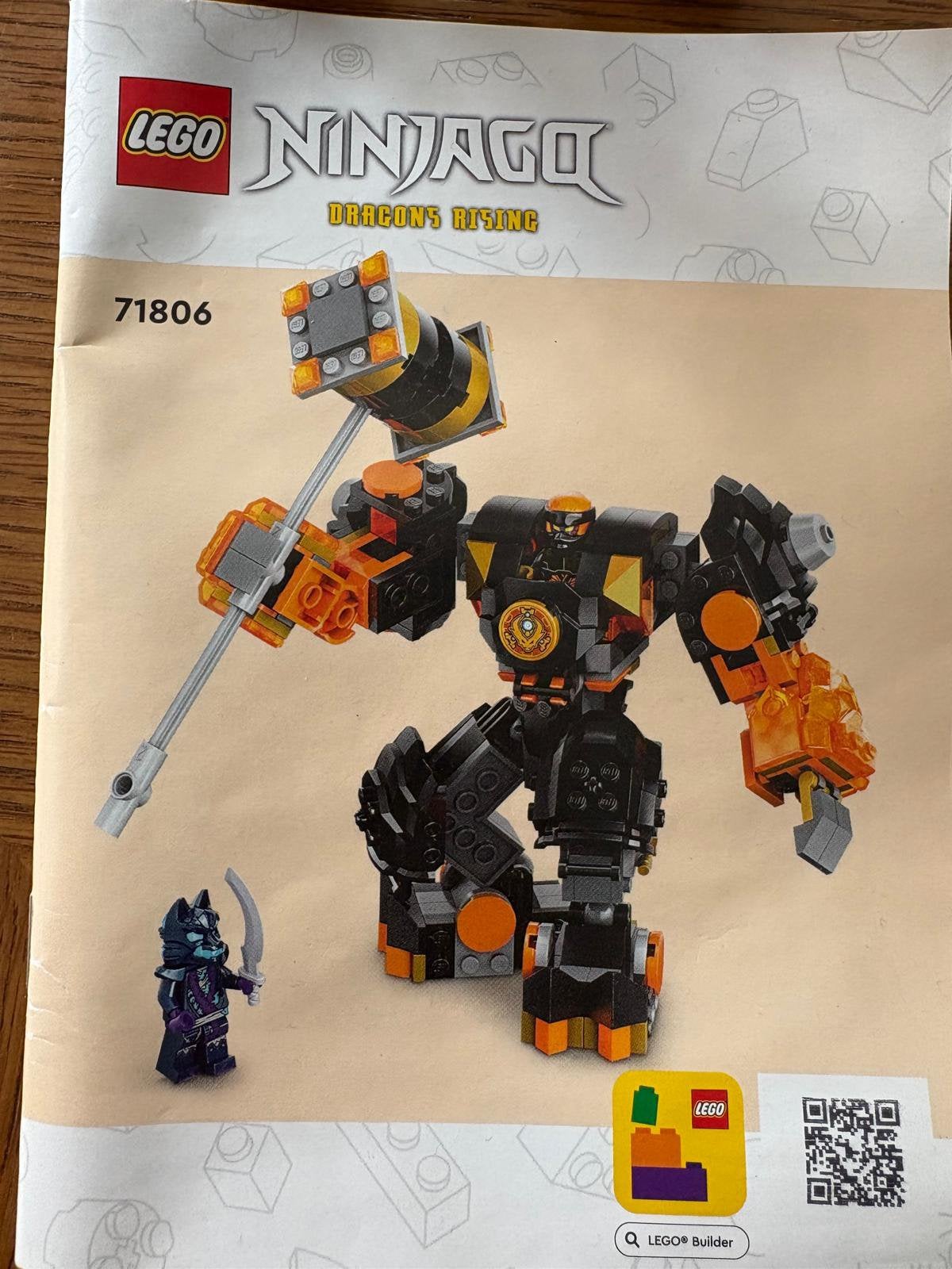 71806 | Lego Ninjago Cole’s Elementaire Aarde-Machine, Ophalen, Gebruikt, Lego, Compleet