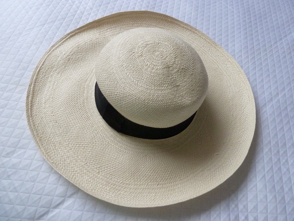 Montecristi Equador Panama hoed, 100% toquilla, handwoven, Kleding | Dames, Hoeden en Petten, 56 of 57 cm (M, 7 of 7⅛ inch), Verzenden