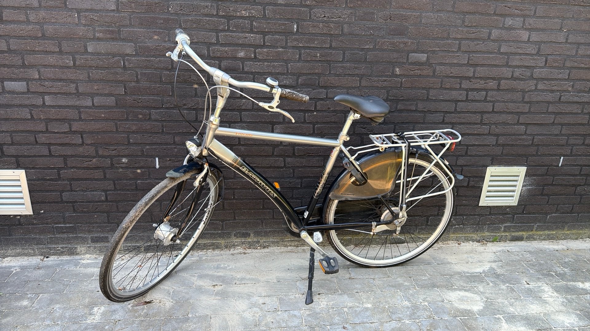 Batavus Entrada herenfiets, Ophalen, Gebruikt, Velgrem, Versnellingen