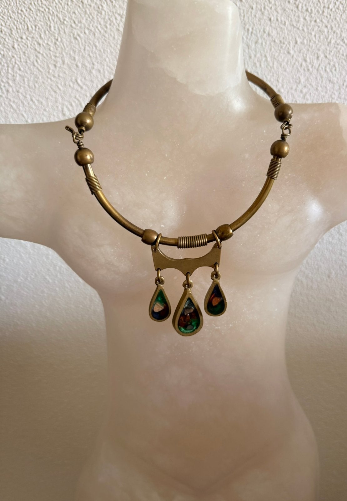 Vintage Mediterrane handgemaakt hanger uit Griekenland, Sieraden, Tassen en Uiterlijk, Ophalen, Zo goed als nieuw, Overige materialen