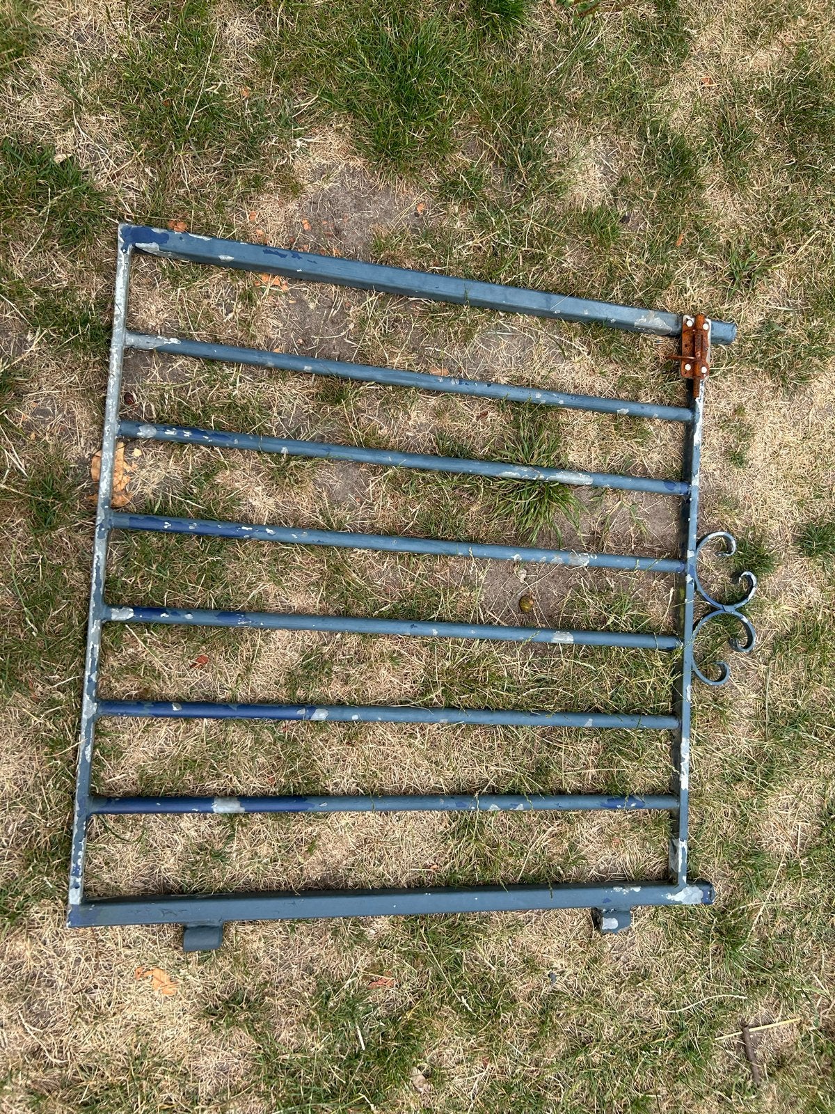 Gebruikt spijlenhekwerk met poort en palen, Ophalen, Met poort, Gebruikt, Spijlenhekwerk