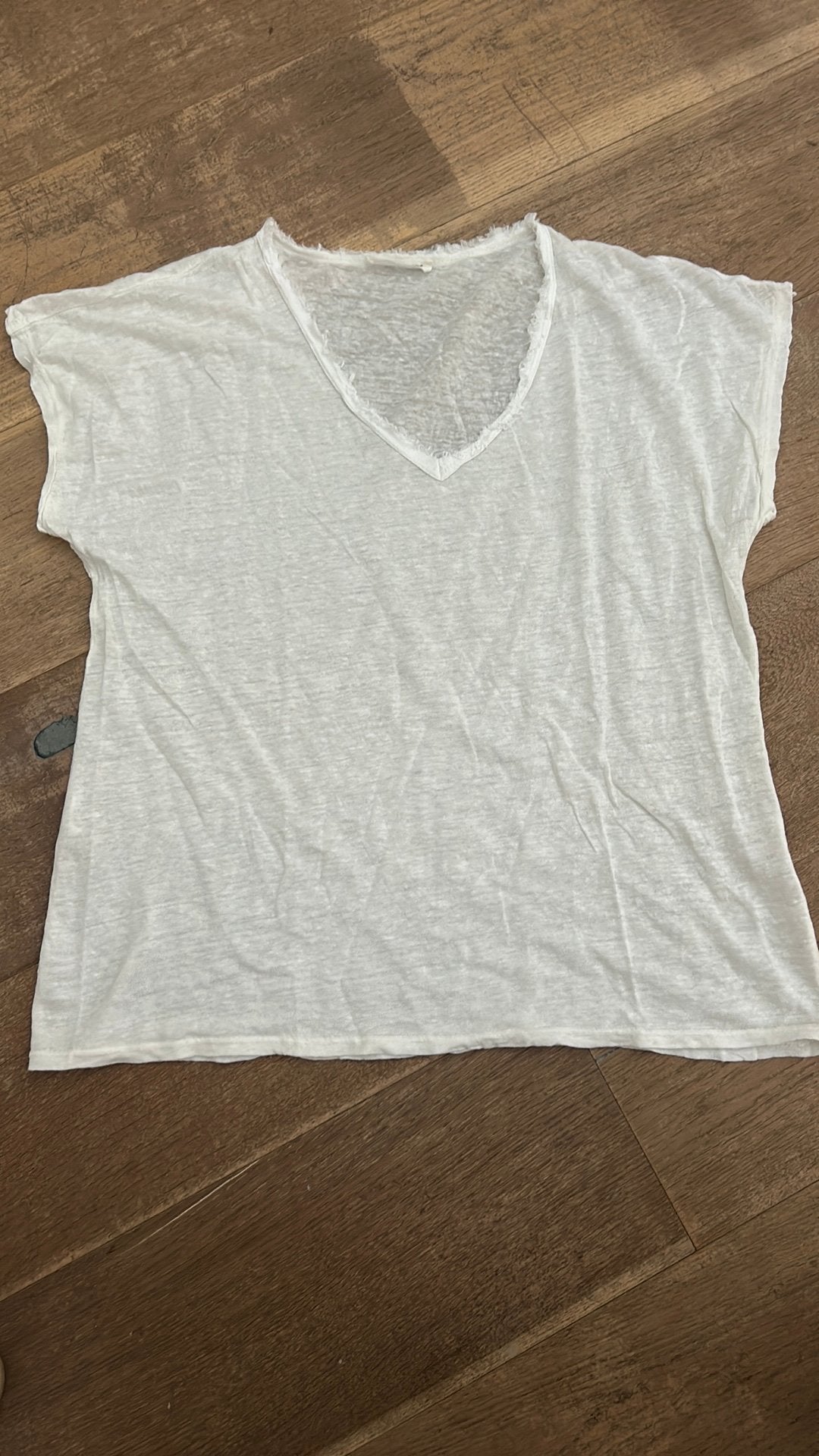 Alexandre Laurent linnen tshirt wit 40/42, Kleding | Dames, Ophalen, Wit, Maat 42/44 (L), Zo goed als nieuw