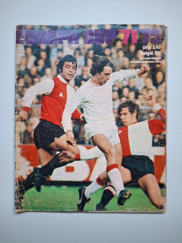 EUROPACUP 71-72 weekblad Nieuwe Revu, Verzamelen, Ophalen of Verzenden, Gebruikt, Buitenlandse clubs