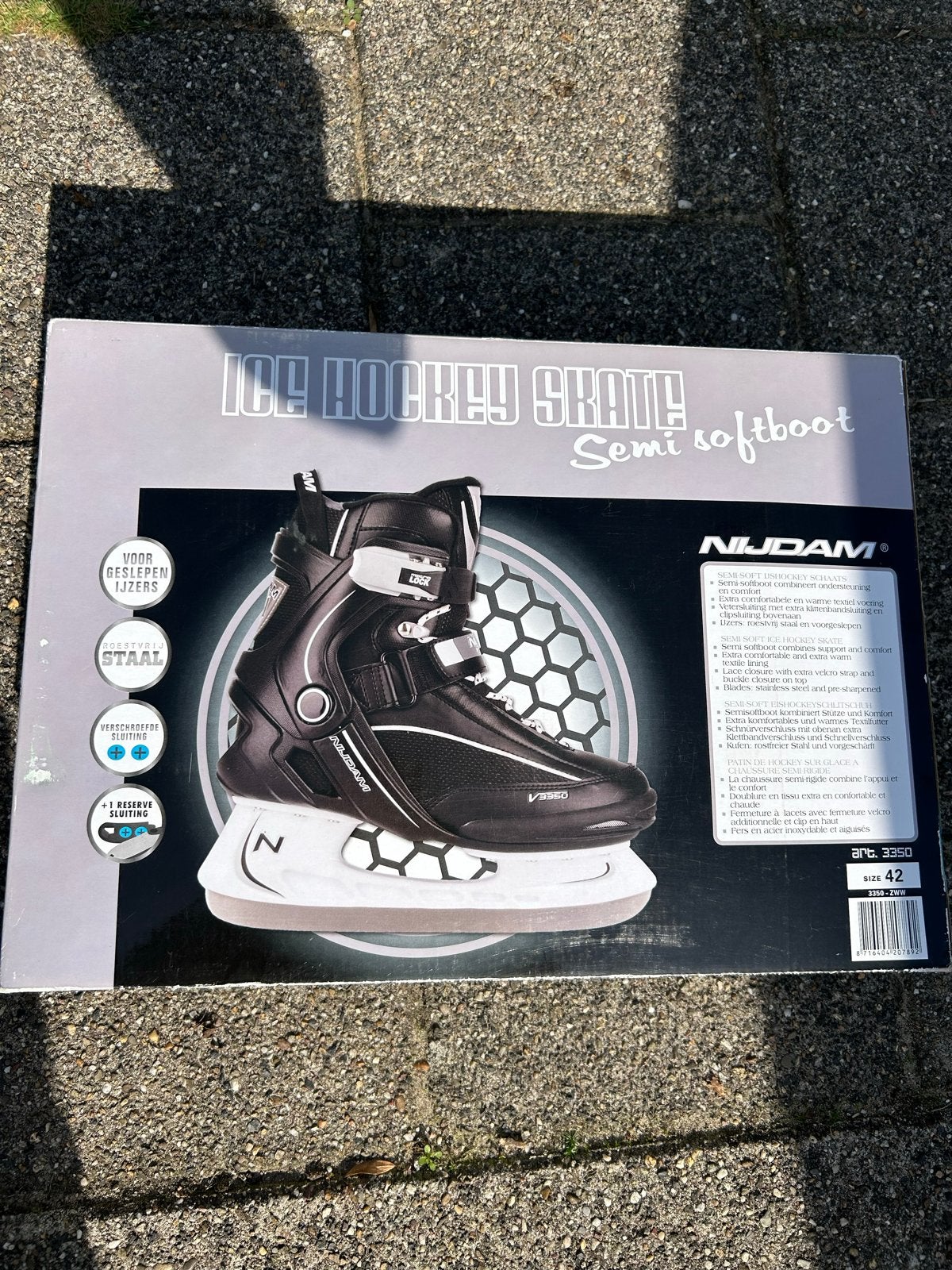 Nijdam ijshockey schaatsen - Maat 42 - Nieuw in doos, Sport en Fitness, Ophalen of Verzenden, Nieuw, IJshockeyschaatsen, Nijdam